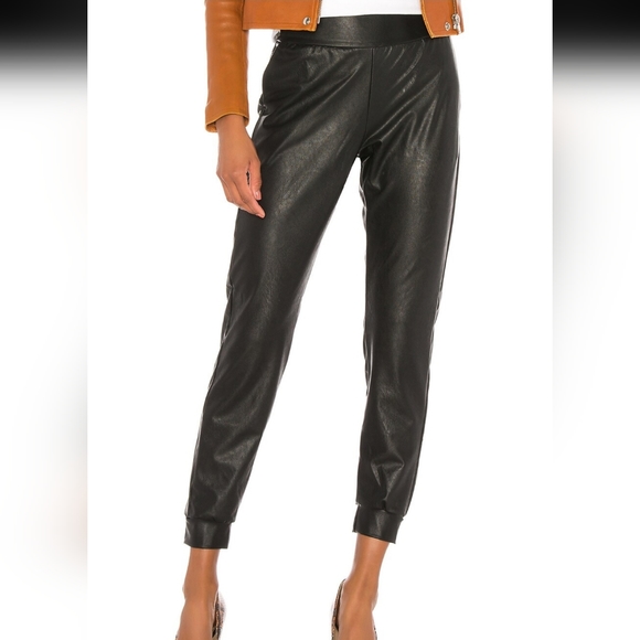 Commando faux leather joggers, black, size XS - Picture 9 of 10